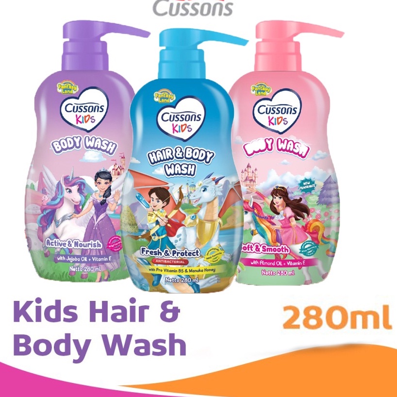 Cussons kids Body Wash botol/ Pump 280ml