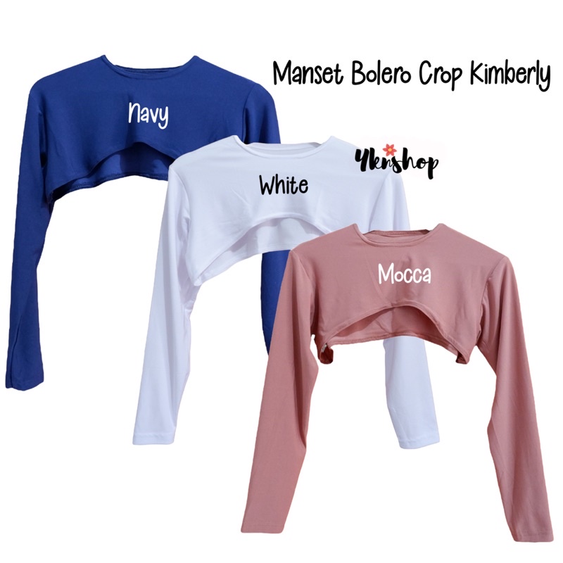 Manset Sambung Bolero CROP KIMBERLY bahan Jersey