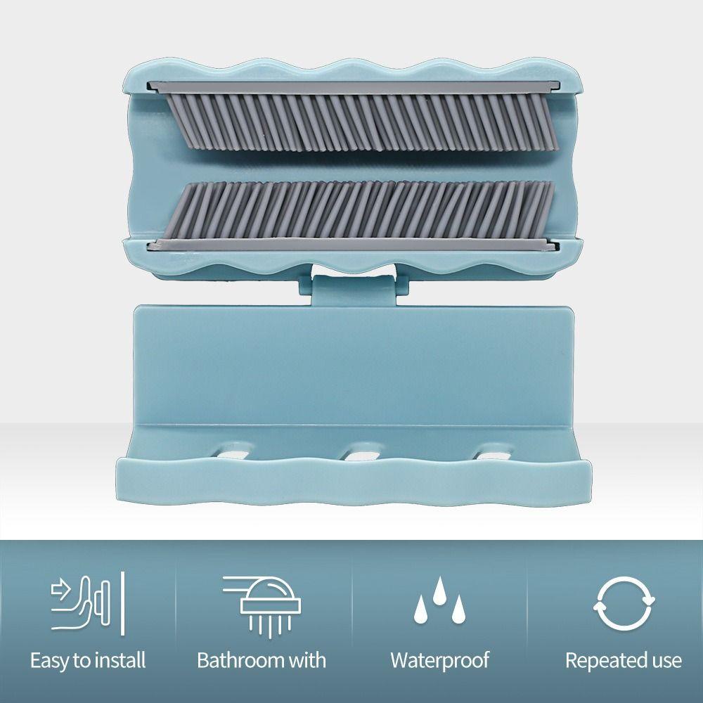 Populer Hair Catcher Wall Mounted Shower Drain Cleanning Stopper/Alat Penangkap Rambut