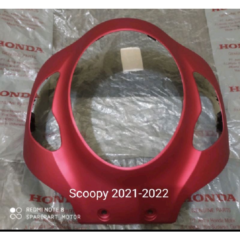 Tameng depan scoopy 2021-2022 merk win merah doff