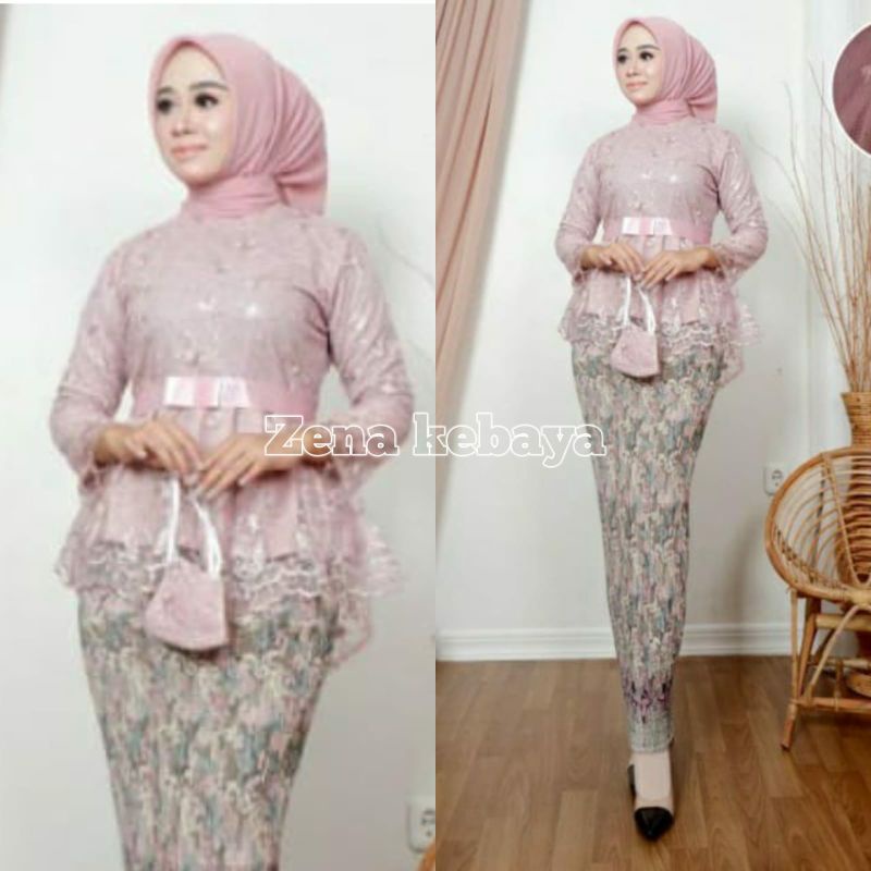 SET KEBAYA MODERN KEBAYA WISUDA MODERN KEBAYA PESTA KEBAYA BRUKAT TULLE