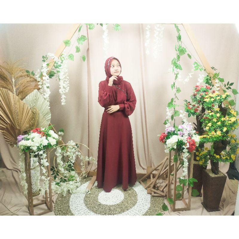 Sale !!!! ( siap kirim / ready stock ) gaun pesta muslimah // gaudy dress _ dress kondangam _ dress pesta _ dress pesta muslimah _ dress wanita muslimah _ dress lamaran