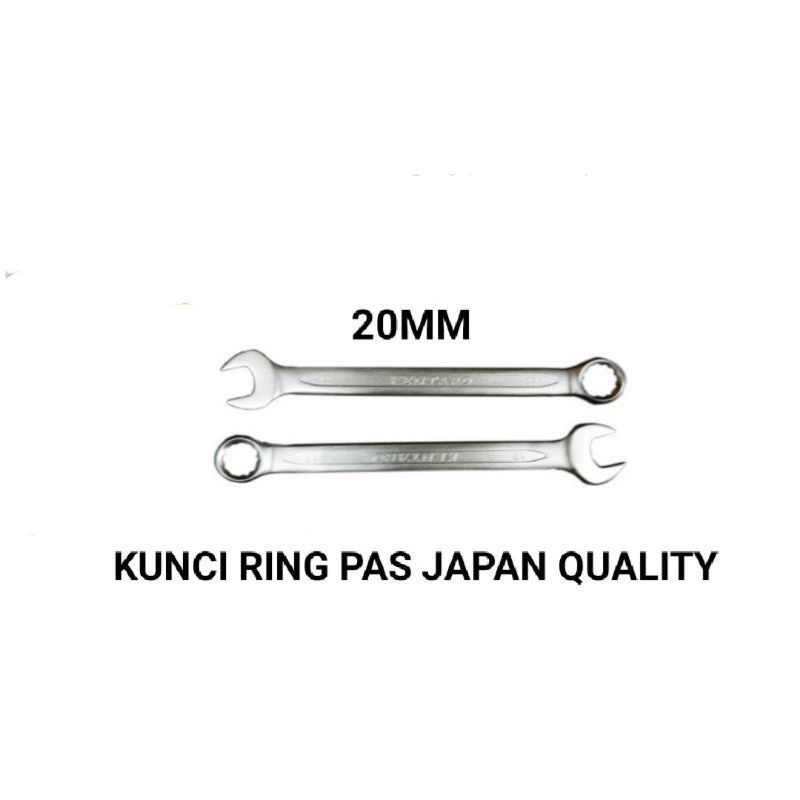 KUNCI RING PAS 20mm CR-V SATIN HEAVY DUTY KENTARO JAPAN QUALITY