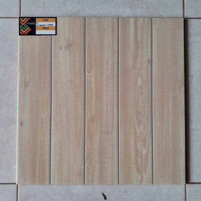 KERAMIK 50X50 PAPUAN CREAM GLOSSY - CONCORD