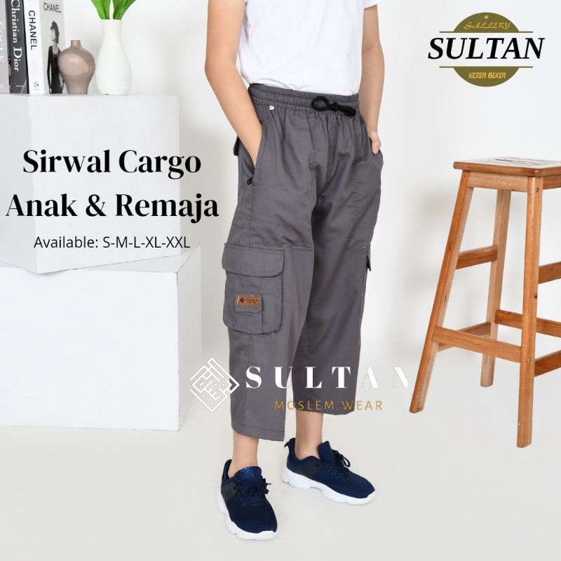 Celana Sirwal Anak  Remaja Tanggung usia 4 5 6 7 8 9 10 11 12 13 14 15 16 17 18 Tahun Sirwal Cargo  