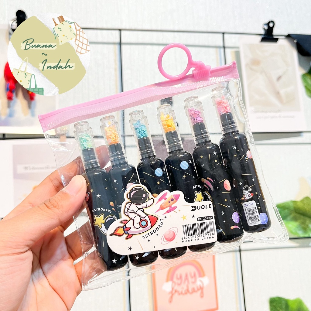 

HIGHLIGHTER BOTOL ASTRONOT 1 SET ISI 6 PCS WARNA WARNI COLORFUL LUCU COD SOUVERNIR TERMURAH BAGUS
