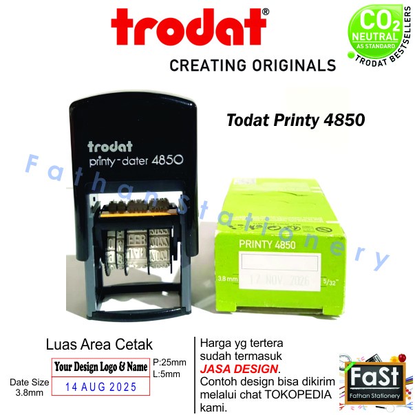 

Terlaris Stempel Trodat Printy Dater 4850 Original Terbatas