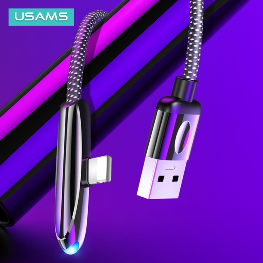 Kabel Data Lightning USAMS SJ362 Kabel Gaming Lightning 1.2M