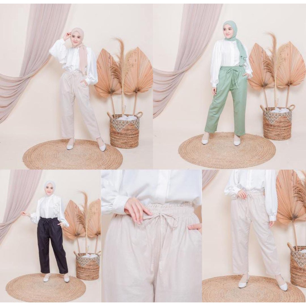 Naomi pants celana panjang linen (VH)