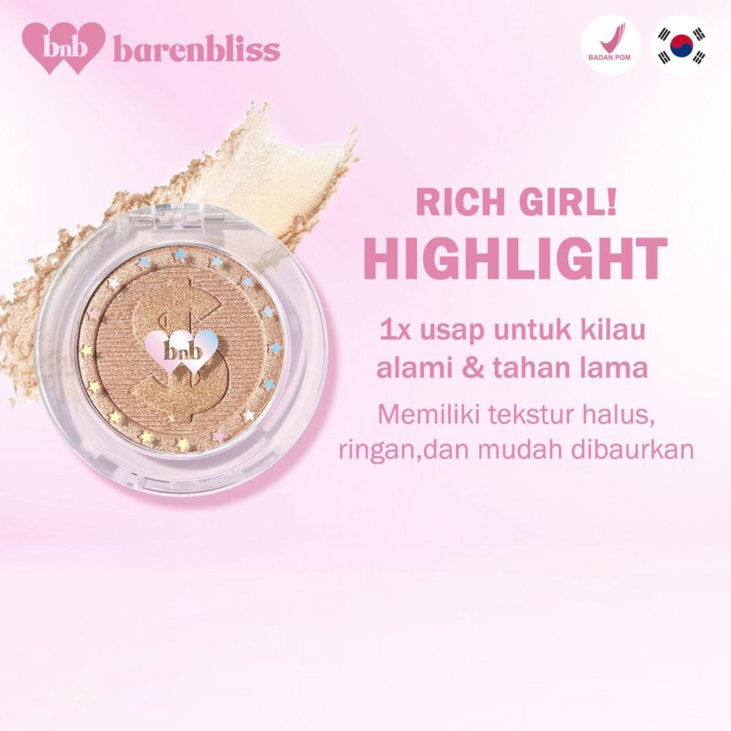 BNB barenbliss Highlight Rich Girl in Area Kosmetik Korea Face Highlighter Powder Make Up Pigmented