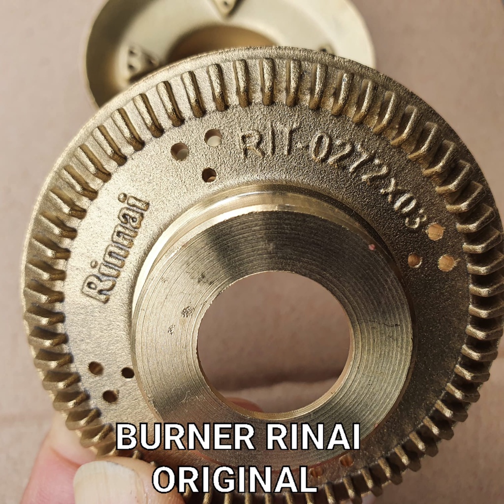 BURNER KUNINGAN KECIL KOMPOR GAS RINNAI 511 522 C E 602 603 E ORIGINAL