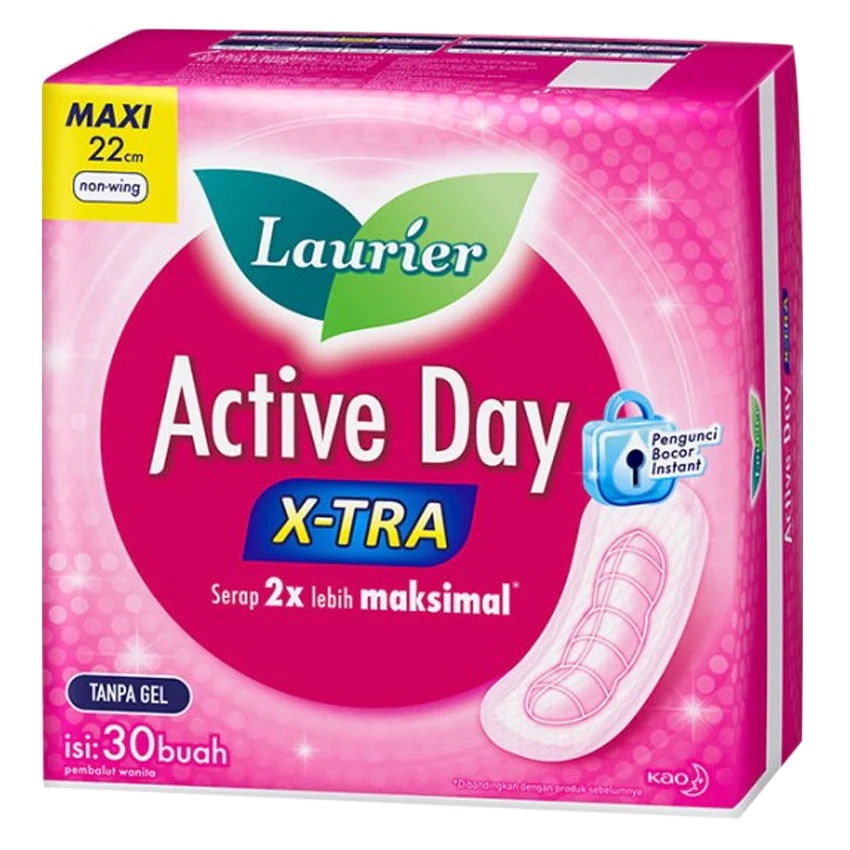 LAURIER Super Maxi Active Day 30S / Pembalut isi 30 pcs BY AILIN