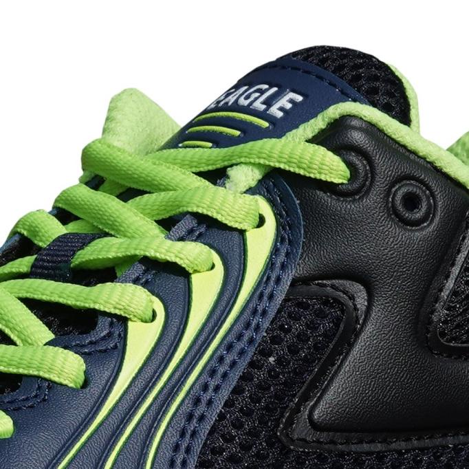 Eagle Space Badminton Shoes - Biru Tua/Hitam