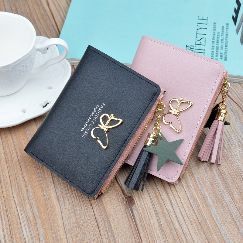 DOMPET LIPAT WANITA MINI CHELORA IMPORT PENDEK KULIT SLOT KARTU KOIN KECIL KOREA LUCU FASHION REMAJA KEKINIAN SIMPLE PREMIUM BRANDED BATAM CEWEK MURAH