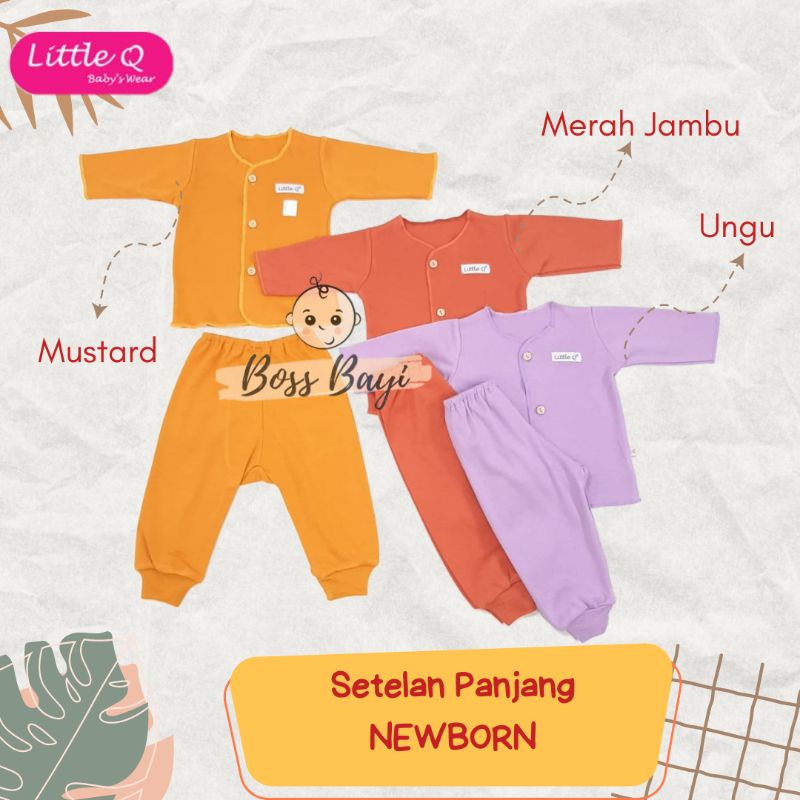 LITTLE Q - Setelan Panjang Newborn 0-3bulan SNI