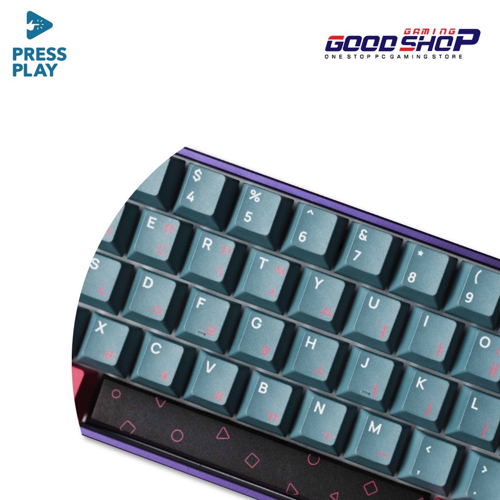 Press Play HANGEUL GAME Korean Root PBT Dye Sub Keycaps Keycap Set