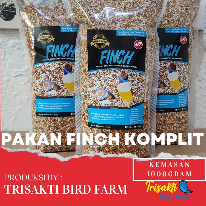 Pakan Biji-Bijian Lengkap 1 Kg untuk Finch Kenari Lovebird Falk dan Burung Pemakan Biji