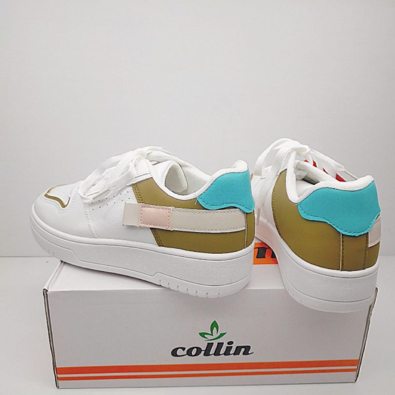 Sepatu Putih Wanita Korean Style Sneakers Wanita Import Original 100% Collin COM1202