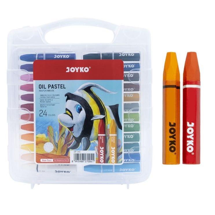 

Baru Kekinian Crayon Joyko / Oil pastel Joyko 24 warna / (1pak)