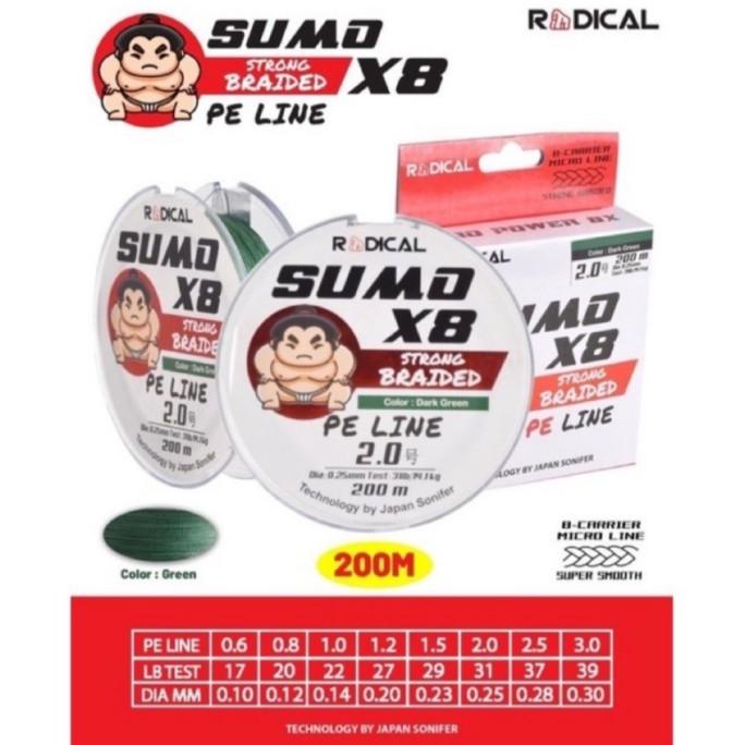 senar pe radical sumo x8 200m & 300m