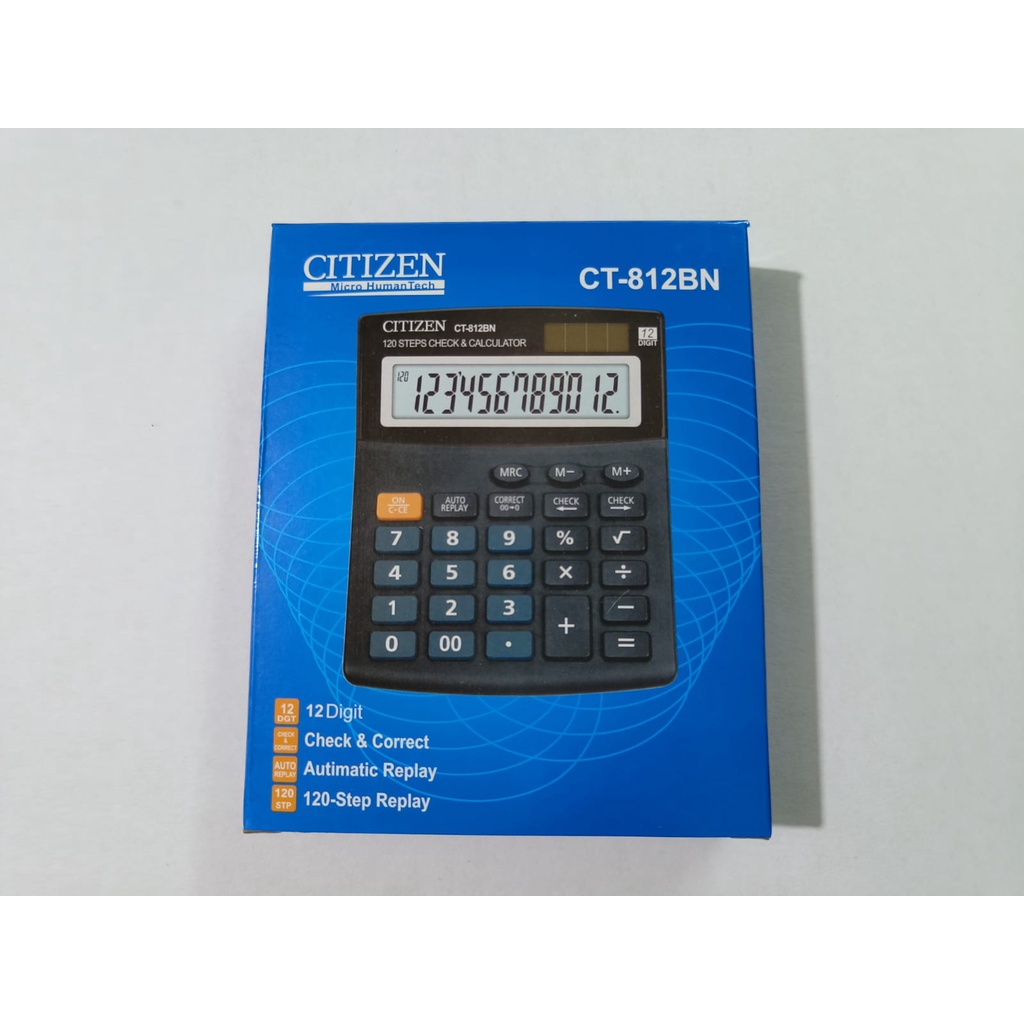 Kalkulator Citizen SDC-812BN 12 Digit / Check and Correct / Replay CT-812BN