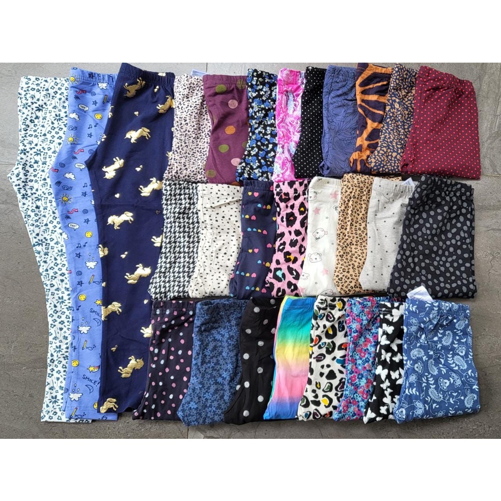 Legging Anak Perempuan paket isi 3 Usia 2-16 Tahun Legging Hnm Legging Cewek