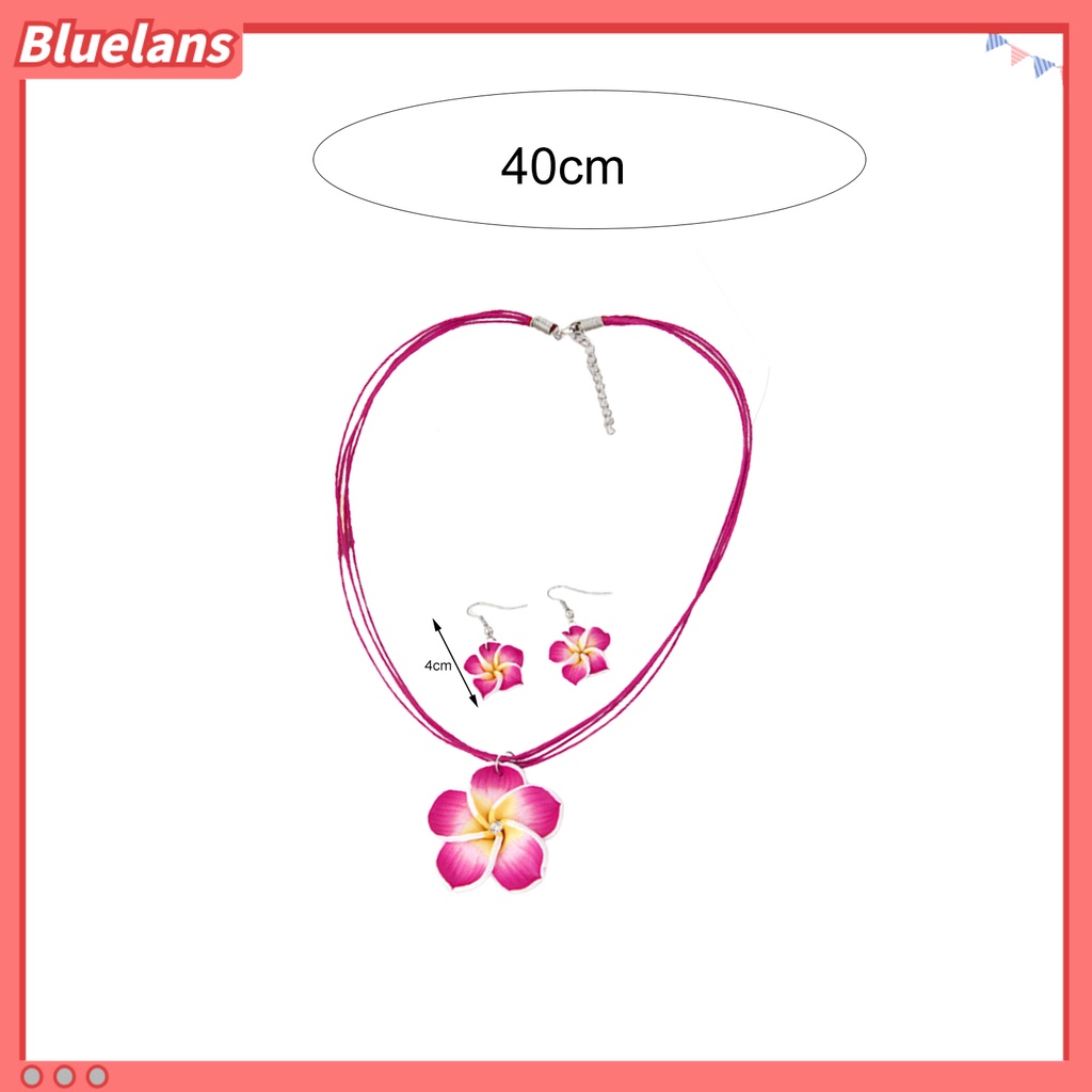Bluelans Jewelry Set Fashion Attractive Alloy Flower Dangle Jewelry Set Dating Vacation