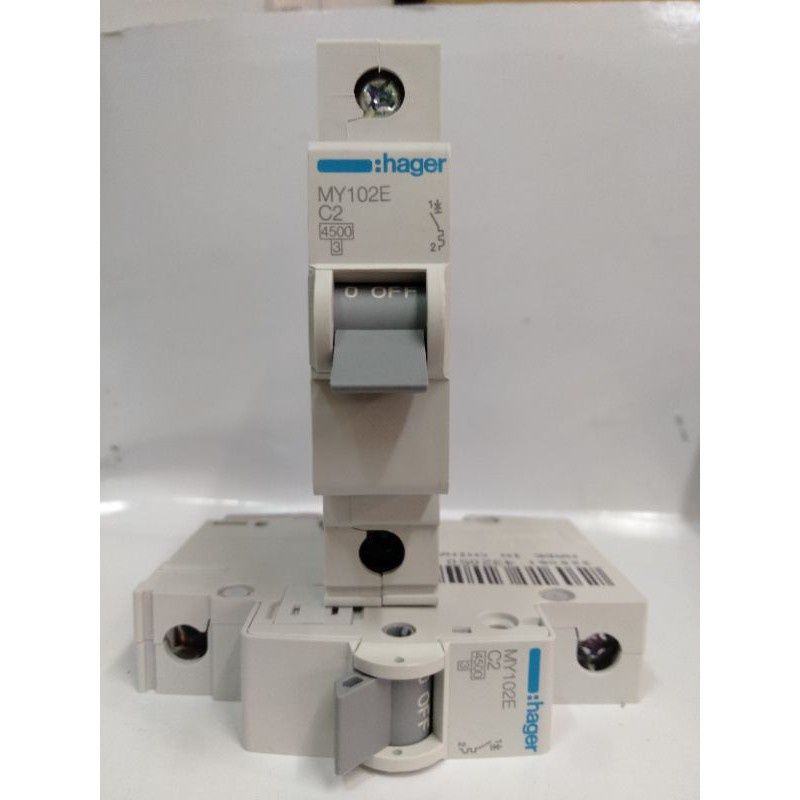 mcb hager 1p 2a 4a SNI