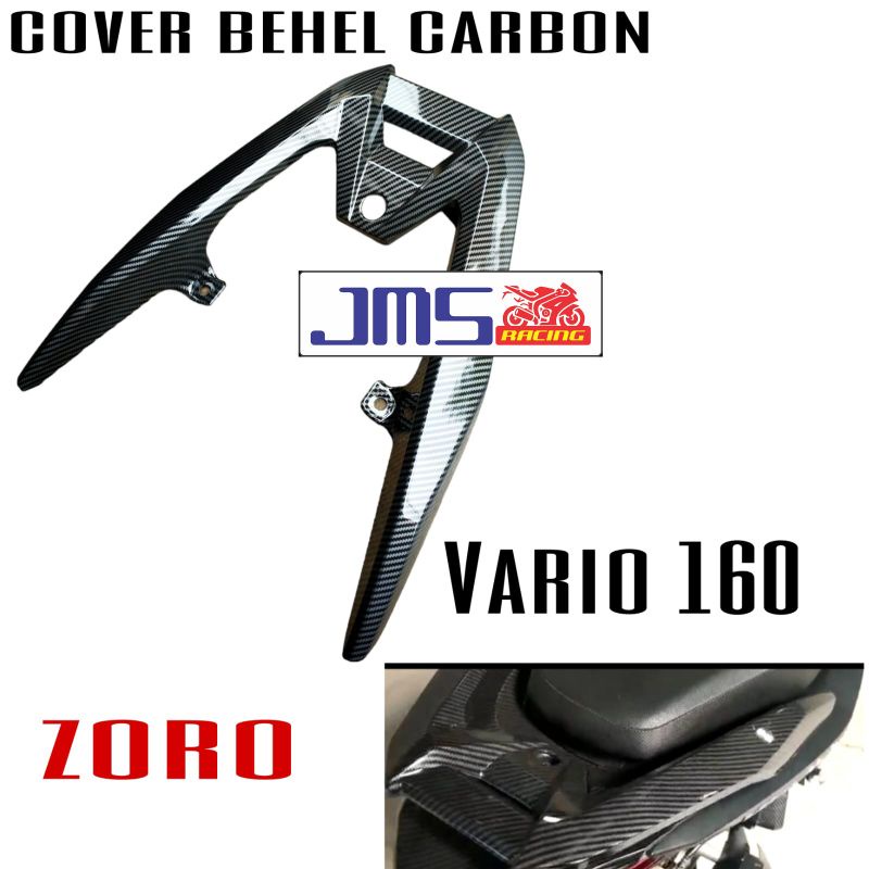 paketan cover tutup carbon behel dan cover lampu depan carbon dan spakboard kolong carbon vario 160 new zoro pnp