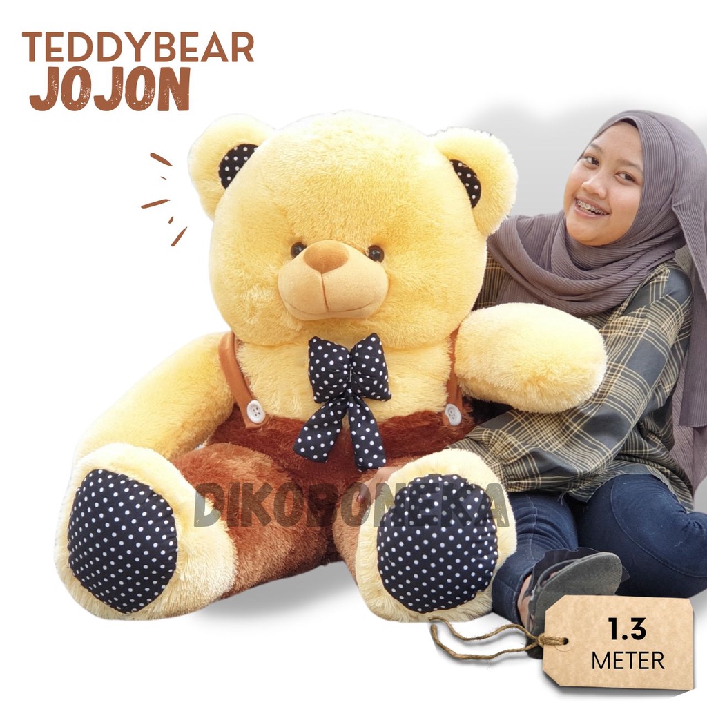 boneka jumbo teddy bear 1.3 meter jojon