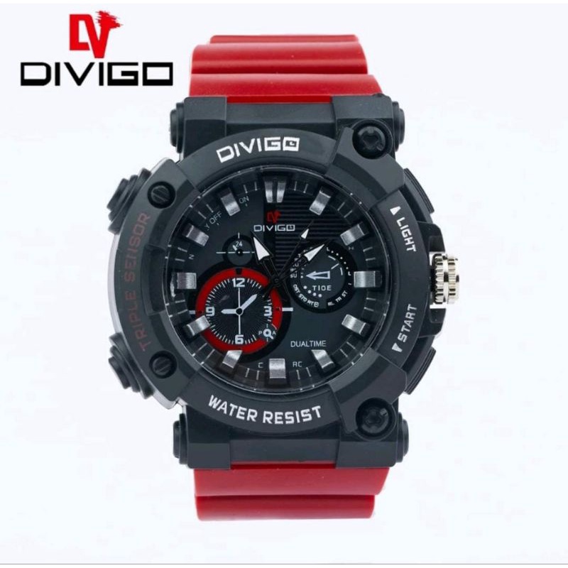 Jam Tangan Divigo Anti Air Jam Tangan Rubber Pria