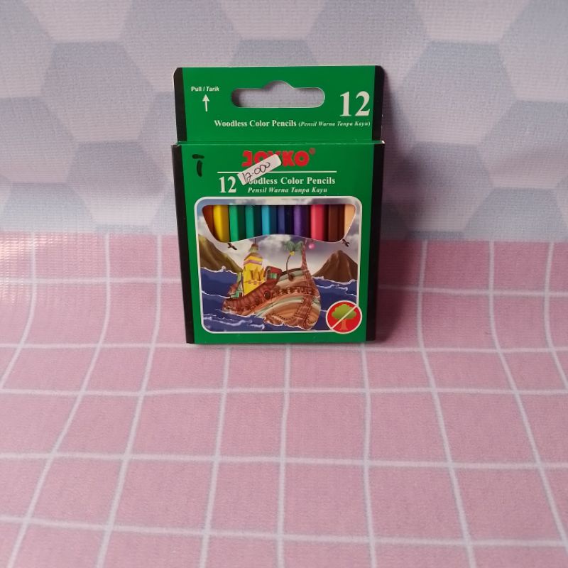 

Pensil Warna Joyko Woodless Color Pencils