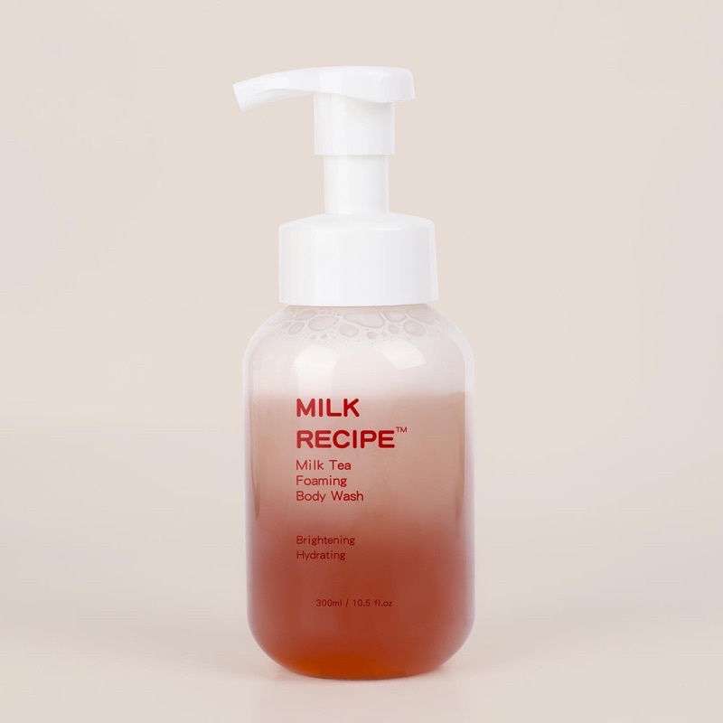 [BISA COD] Milk Recipe Milk Tea Foaming Body Wash - Sabun Mandi Milk Tea