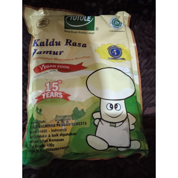 

Totole Kaldu Jamur Penyedap Masakan Sehat 400gr