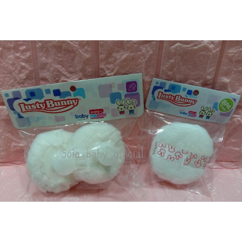 Lusty Bunny Sponge Bedak Tabur Bayi/Tepukan Bedak Tabur/Spon Bedak tabur bayi