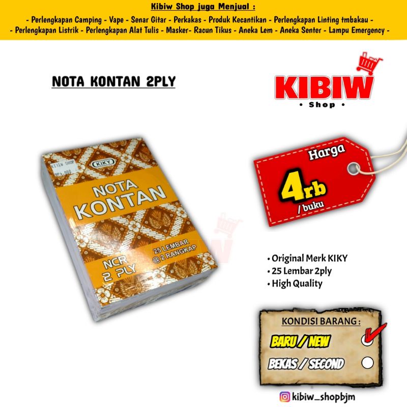 

Nota Kontan 2ply kyki