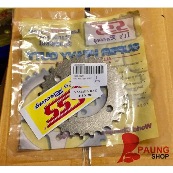 Gear Belakang SSS RXZ 415 Rx King/Fiz R/Jupiter/Vega/MX 26T - 30T