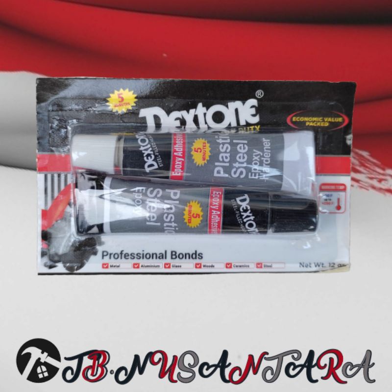 

LEM EPOXY / LEM SERBAGUNA/ LEM CAMPUR / BESI DEXTONE 5 MENIT LEM BESI