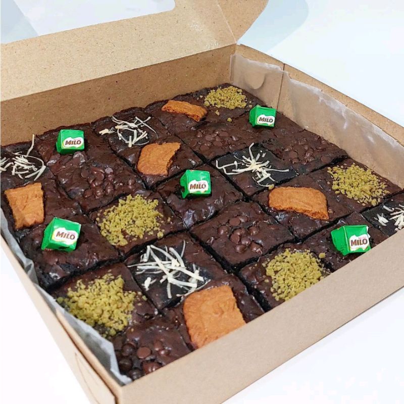 

fudgy brownies 22×22