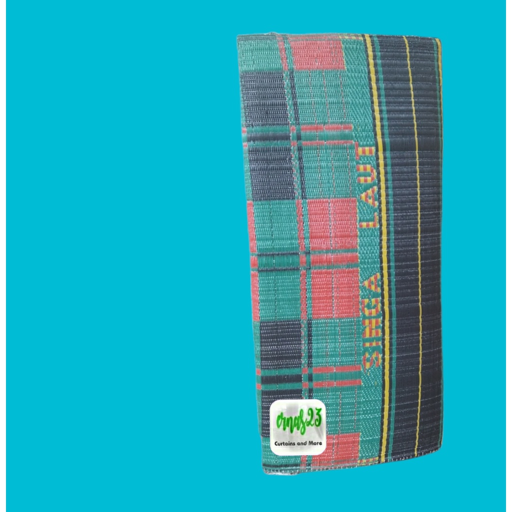 Tikar tenun plastik Jumbo 4 meter X 3 meter Tikar jumbo merk singa laut Tikar plastik lipat Tiga Kua