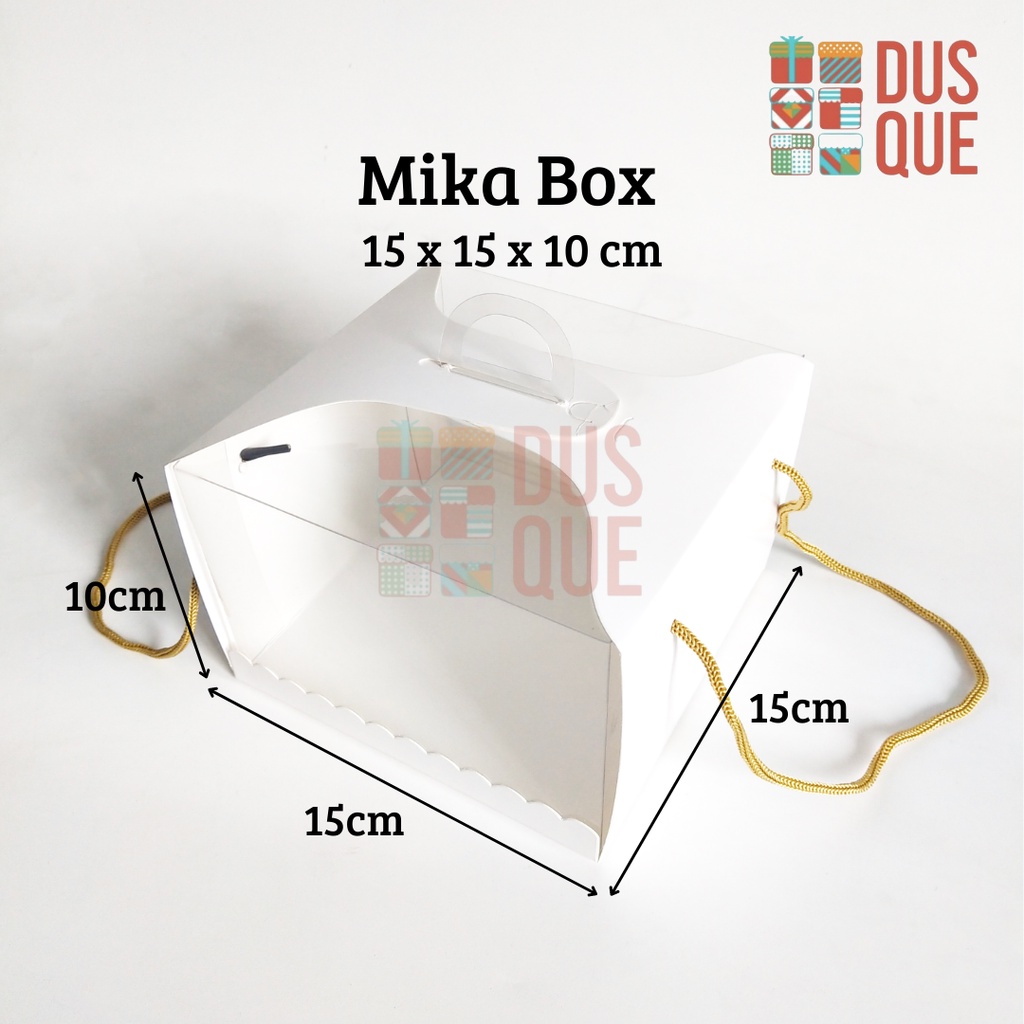 (3 PCS) MIKA MBX BOX TRANSPARAN 15X15X10CM/ MIKA MBX 15X15X10CM