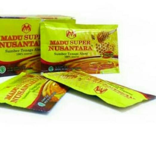 

COD✔️Madu Nusantara Sachet /Box 10sachet @20g Jahe merah dan Super|SQ1