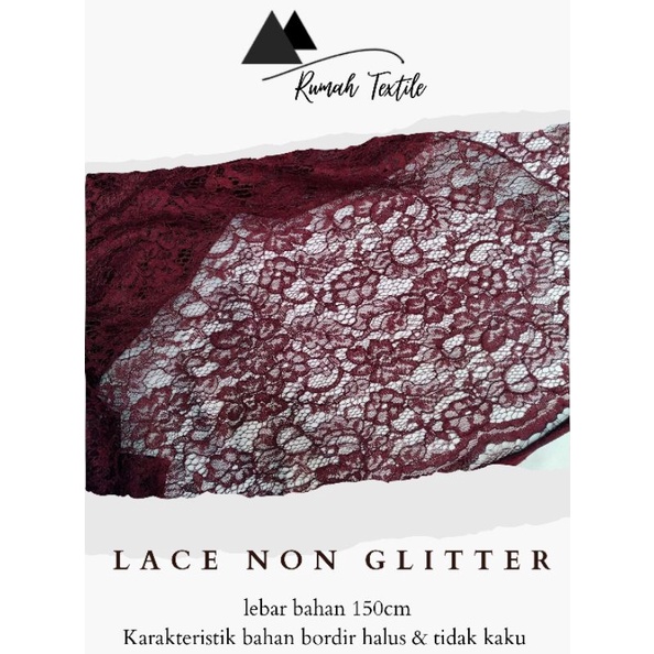 LACE NON GLITTER / LACECORD /KAIN BRUKAT / LACE
