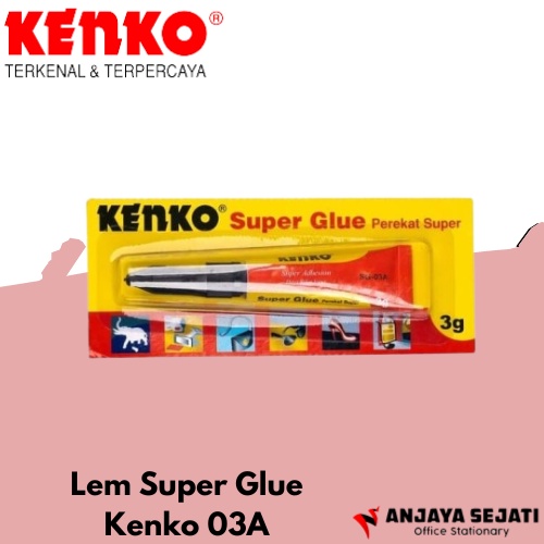 

Lem SuperGlue Kenko 03A | Lem Perekat | Lem Cair | Perekat Super | Perlusin