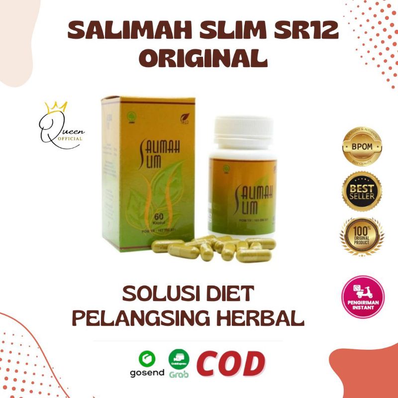 SALIMAH SLIM SR12 HERBAL SKINCARE / PELANGSING AMPUH OBAT DIET AMAN BPOM SALIMAH SLIM SR12 / PAKET PELAKOR SR12 SKINCARE BPOM HERBAL  / PELUNTUR LEMAK KOTOR HERBAL ALAMI