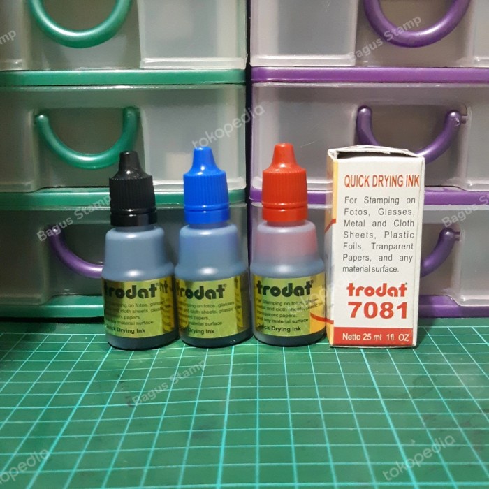 

Sale Tinta Stempel Permanent / Premium / Tahan Air Trodat 7081 Diskon
