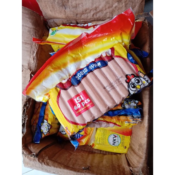 Bon Bon Sosis Ayam isi 60Pcs (1kg) isi Lebih Banyak 