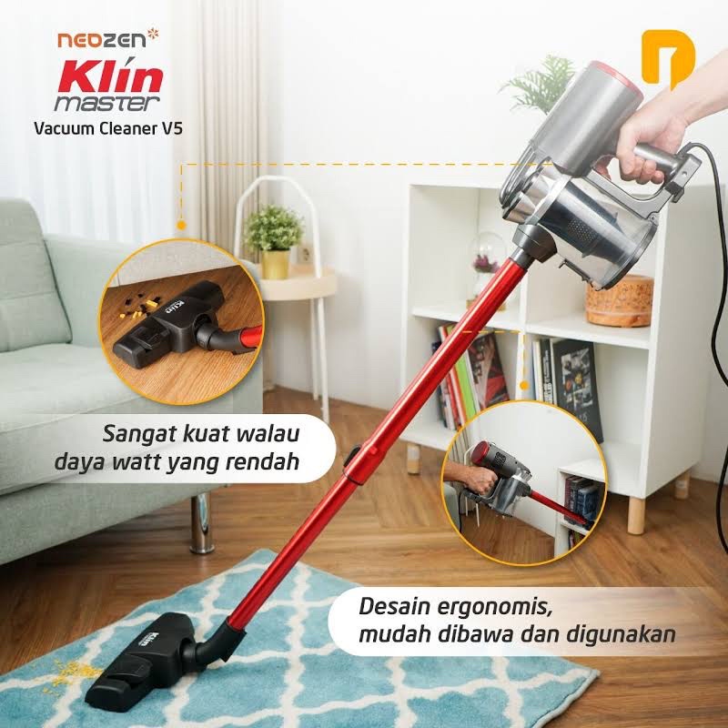 VACUUM CLEANER LOW WATT HEPA FILTER NEOZEN KLIN MASTER V5