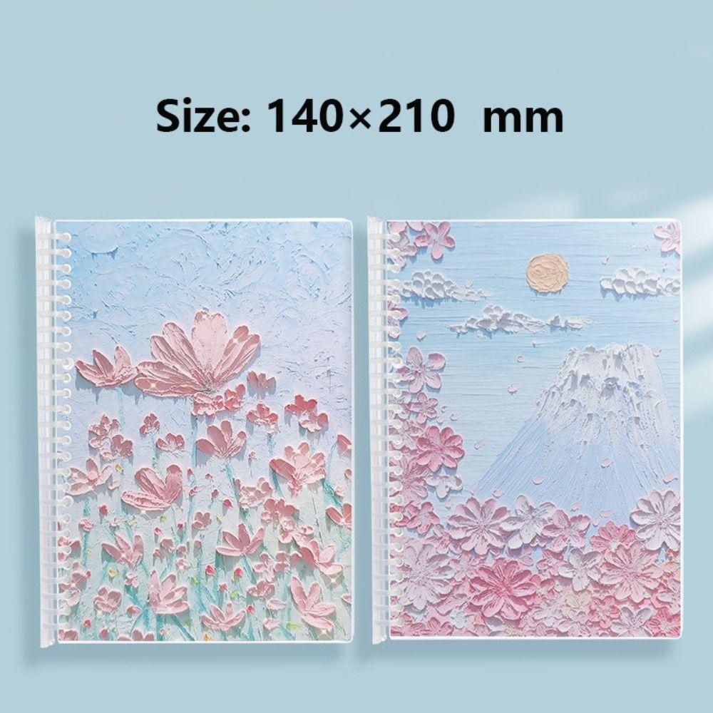 R-flower A5 Landscape Notebook Alat Tulis Kosong Notepad Jurnal Diary Gaya Cina