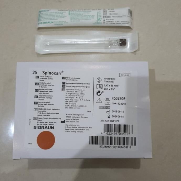 Spinocan B Braun/Jarum Spinal B Braun/Spinal Needle